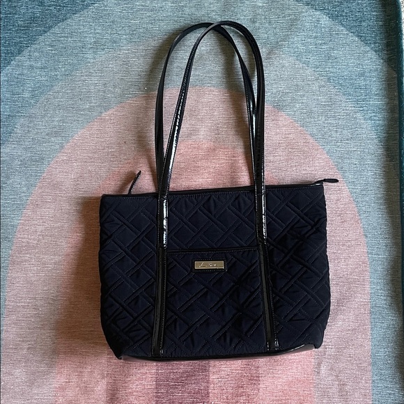 Vera Bradley Black Bohemian Quilted Lab Top Tote Carrying Case - Picture 8 of 11